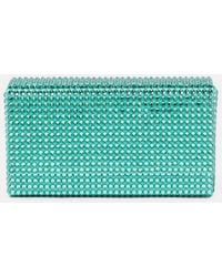 AMINA MUADDI - Paloma Micro Embellished Satin Clutch - Lyst