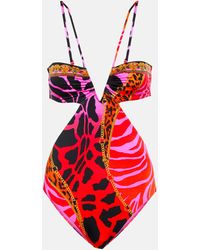 Camilla - Cutout Giraffe-print Swimsuit - Lyst