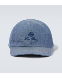 Loro Piana - Cappello da baseball in cotone con logo - Lyst