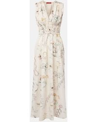 Altuzarra - Midikleid Fie Aus Einem Baumwollgemisch - Lyst