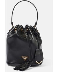 Prada - Bucket-Bag Small Aus Leder - Lyst