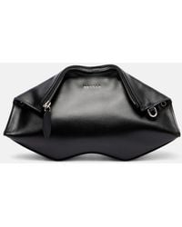 McQueen - Manta Small Leather Clutch - Lyst