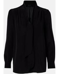 Nili Lotan - Colt Tie-Neck Silk Blouse - Lyst