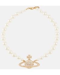 Vivienne Westwood - Gargantilla Orb con perlas sinteticas y cristales - Lyst