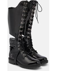 Jimmy Choo - X Timberland Convertible Patent Leather Boots - Lyst