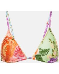 FARM Rio - Flower Scarves Bikini Top - Lyst