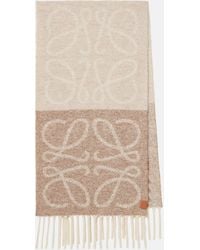 Loewe - Anagram Alpaca And Wool-Blend Scarf - Lyst