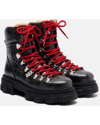 Ganni - Platform Combat Boots - Lyst