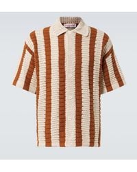 Orlebar Brown - Thomas Crochet Cotton Bowling Shirt - Lyst
