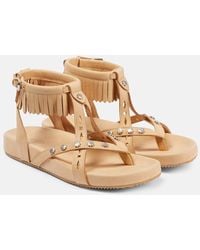 Isabel Marant - Silya Studded Leather Sandals - Lyst