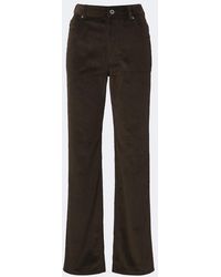 Loewe - Cotton Corduroy Straight Pants - Lyst