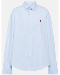 Ami Paris - Camisa Oversized Ami De Cour De Algodon - Lyst