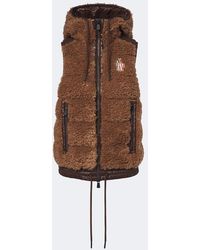 Moncler - Hooded Teddy Down Vest - Lyst