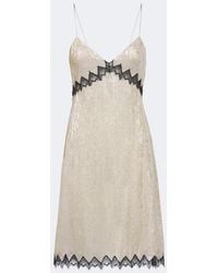 Tom Ford - Lace-Trimmed Silk-Blend Slip Dress - Lyst