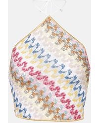 Missoni - Halter Neck Multicolored Top - Lyst