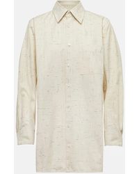 Bottega Veneta - Oversize-Hemd aus einem Baumwollgemisch - Lyst