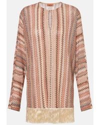 Missoni - Zigzag Fringed Lame Blouse - Lyst