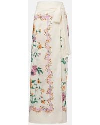 Agua Bendita - Lavanda Cotton And Silk Beach Cover-Up - Lyst