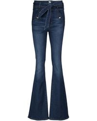 Veronica Beard Denim Giselle High Rise Skinny Flare Jeans in Bright ...