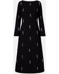 Jonathan Simkhai - Coretta Embellished Crepe Midi Dress - Lyst