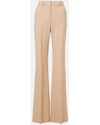 Sportmax - Oxalis Virgin Wool Flared Pants - Lyst