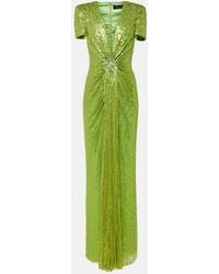 Jenny Packham - Robe Momoka Aus Tuell Mit Pailletten - Lyst