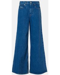 Marni - Logo Wide-Leg Jeans - Lyst
