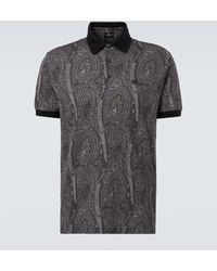 Etro - Paisley Cotton Polo Shirt - Lyst