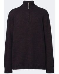 Maison Margiela - Cotton And Wool-Blend Sweater - Lyst