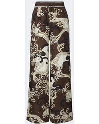 ALÉMAIS - Otis Printed Linen Wide-Leg Pants - Lyst