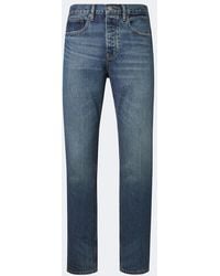 FRAME - Faded Straight Jeans - Lyst