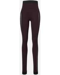 The Attico - Leggings Con Paneles - Lyst