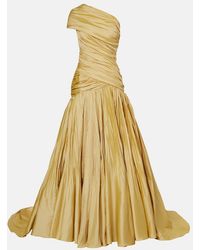 Marmar Halim - One-Shoulder-Robe Aus Taft - Lyst