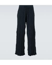 Kiko Kostadinov - Raday Knitted Cotton Wide-Leg Pants - Lyst