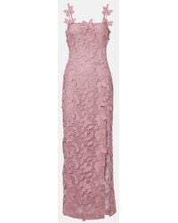 Blumarine - Embroidered Lace Maxi Dress - Lyst
