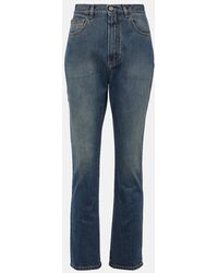 Alaïa - High-Rise Slim Jeans - Lyst