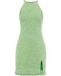 Bottega Veneta Minikleid aus einem Baumwollgemisch - Grün