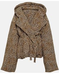 Norma Kamali - Sleeping Bag Leopard-print Jacket - Lyst
