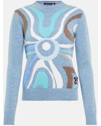 Emilio Pucci - X Fusalp Intarsia Wool Cardigan - Lyst