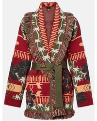 Alanui - Hibiscus Bloom Virgin Wool Cardigan - Lyst