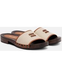 Miu Miu - Logo Slides - Lyst