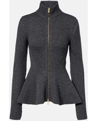 Alaïa - Wool And Cashmere Cardigan - Lyst