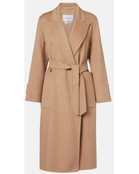 Max Mara - Belted Camel Hair Coat - Lyst