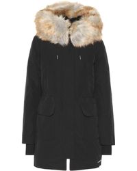 Calvin Klein Parka de plumas con pelo artificial - Negro
