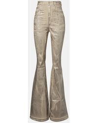Rick Owens - Jeans Bootcut Bolan A Vita Alta - Lyst