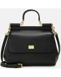 Dolce & Gabbana - Sicily Medium Leather Shoulder Bag - Lyst