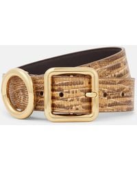 Jacquemus - Regalo Croc-Effect Leather Belt - Lyst