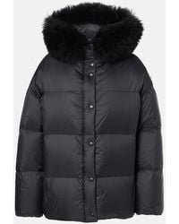 Yves Salomon - Shearling-Trimmed Down Jacket - Lyst