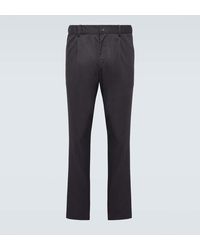 Herno - Cotton-blend Straight Pants - Lyst