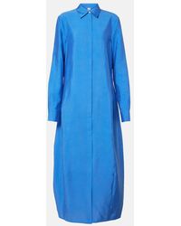 TOTEME - Robe Chemise En Soie Melangee - Lyst